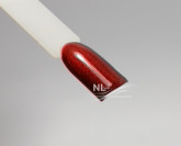 UV, LED metalický barevný gel METALLIC RED WINE