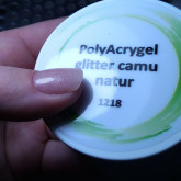 UV, LED gel PolyAcrygel glitter camu natur - 50ml